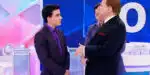 Dudu Camargo junto com Silvio Santos (Foto: Reprodução, SBT)