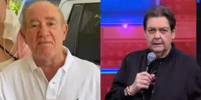 Renato Aragão e Faustão na Globo. (Foto: reprodução/Montagem)