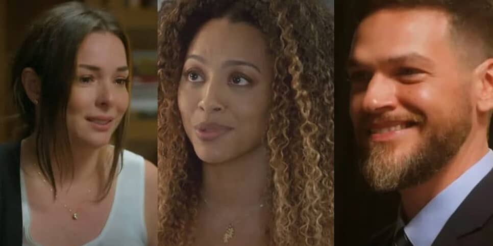 Vai na Fé: Sol e Clara se unem para tentar destruir Theo (Foto: Reprodução, Montagem, Fatos da TV)