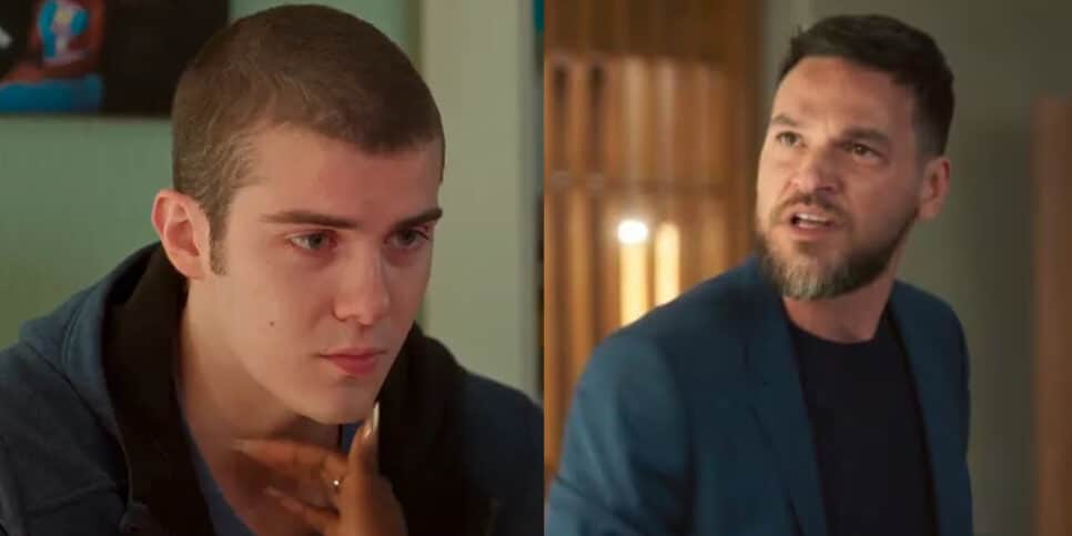 Rafa e Theo, personagens da novela Vai Na Fé (Foto: Reprodução/Globo)
