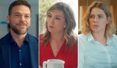 Theo, Clara e Lumiar em Vai na Fé. (Foto: reprodução)