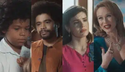 Marcelino, Orlando, Marê e Gilda em Amor Perfeito. (Foto: reprodução)