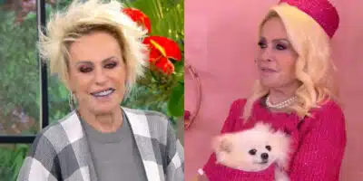 Ana Maria Braga se veste de Barbie para o Mais Você  (Foto: Montagem, Reprodução, Fatos da TV)
