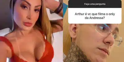 Andressa Urach e seu filho Arthur (Foto: Montagem, Reprodução, Fatos da TV)