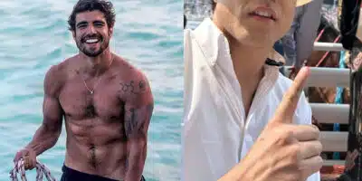 Ator Caio Castro faz mudança em visual (Foto: Reprodução, Montagem : Fatos da TV)