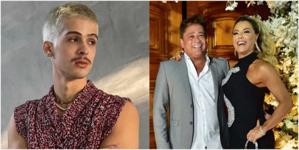 João Guilherme participa de comemoração do aniversário de Leonardo (Foto: Reprodução/Montagem/ Fatos da TV)