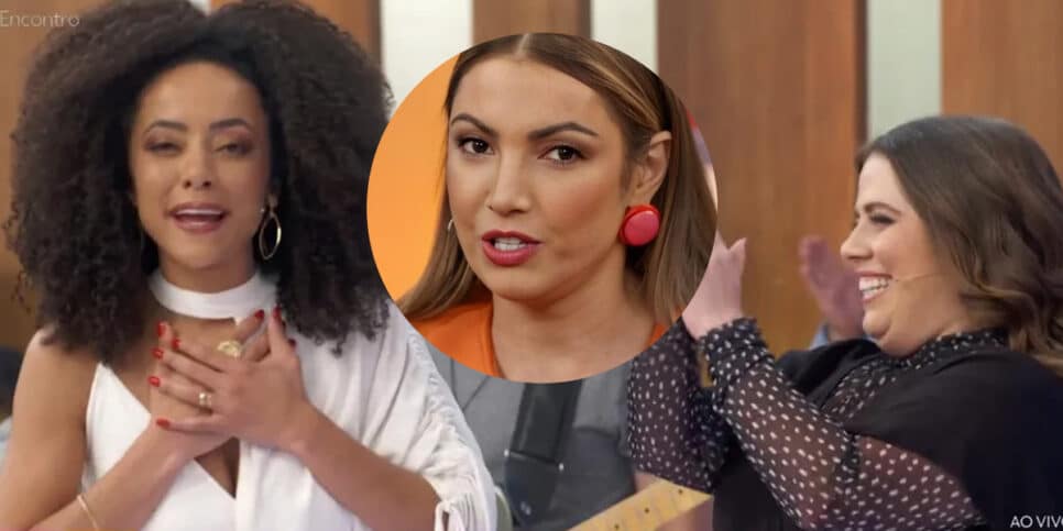 Tati, Valéria e Patrícia Poeta, apresentadoras do Encontro da Globo (Foto: Reprodução-Montagem-Fatos da TV)