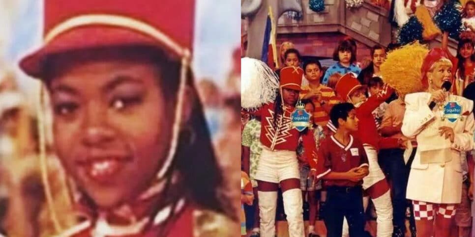 Xuxa e sua única paquita negra (Foto: Montagem, Reprodução, Fatos da TV)