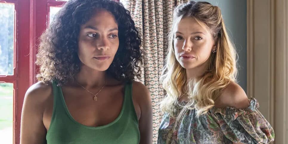 Aline e Graça em Terra e Paixão (Foto: Reprodução, Globo)