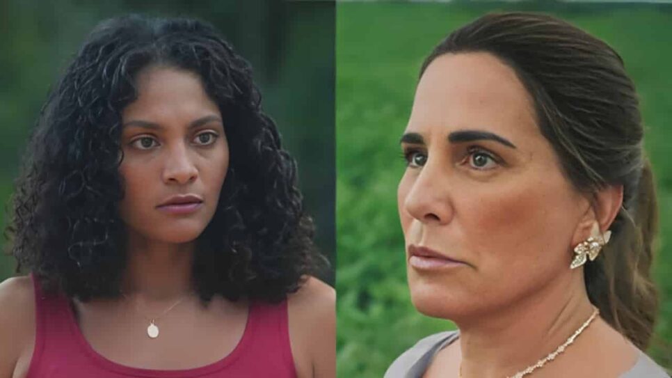 Aline e Irene em Terra e Paixão. (Foto: reprodução)