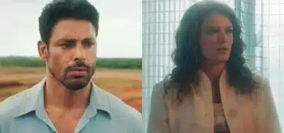 Caio e Agatha em Terra e Paixão. (Foto: reprodução)
