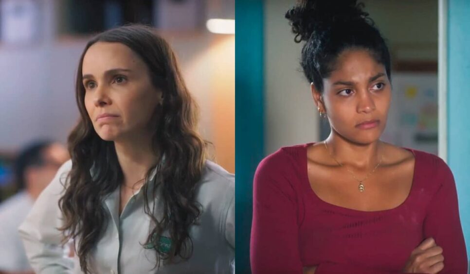 Aline e Lucinda em Terra e Paixão. (Foto: reprodução)