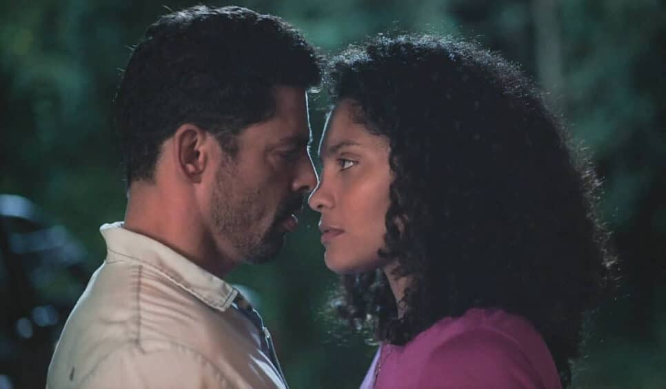 Caio e Aline em Terra e Paixão. (Foto: reprodução)