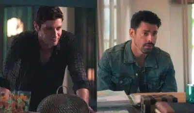 Marino e Caio em Terra e Paixão. (Foto: reprodução)