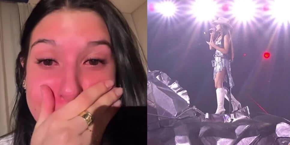 Ana Castela teve problemas no show do criança esperança (Foto: Reprodução, Montagem, Fatos da TV)