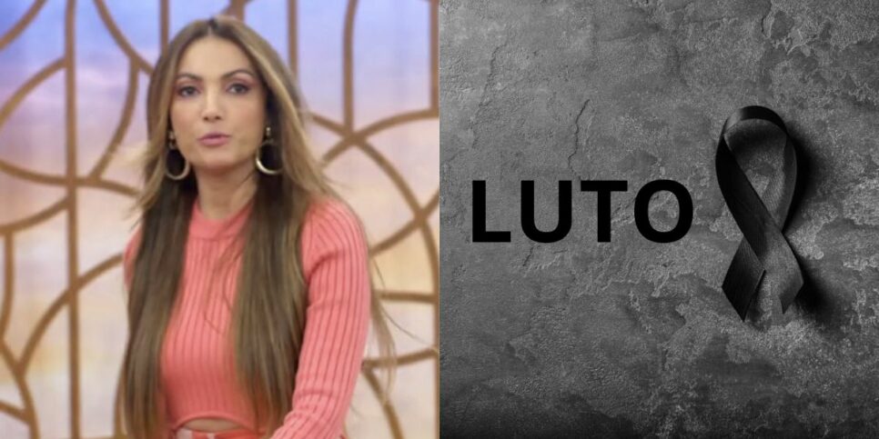 Patrícia ficou entristecida ao dar notícia (Foto: Reprodução, Montagem, Fatos da TV)
