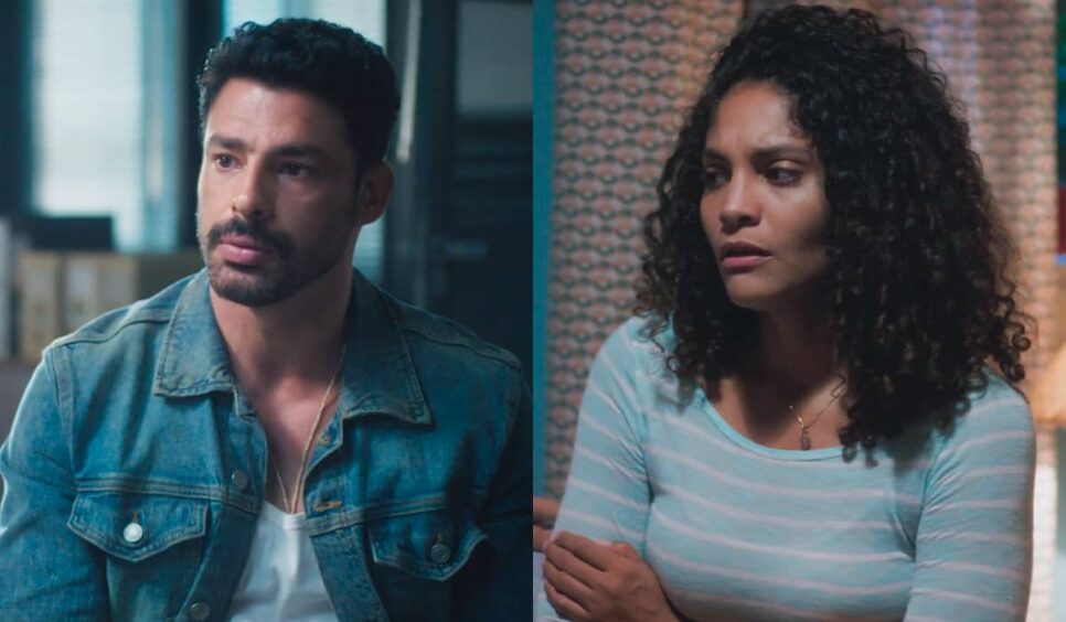 Caio e Aline em Terra e Paixão. (Foto: reprodução)