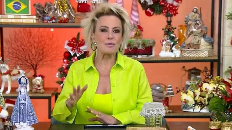 Ana Maria Braga ao vivo em seu programa na Globo (Foto: Reprodução/Globo)