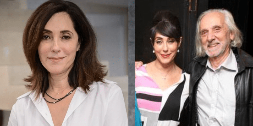 Christiane Torloni e seu pai (Foto: Reprodução, Montagem, Fatos da TV)