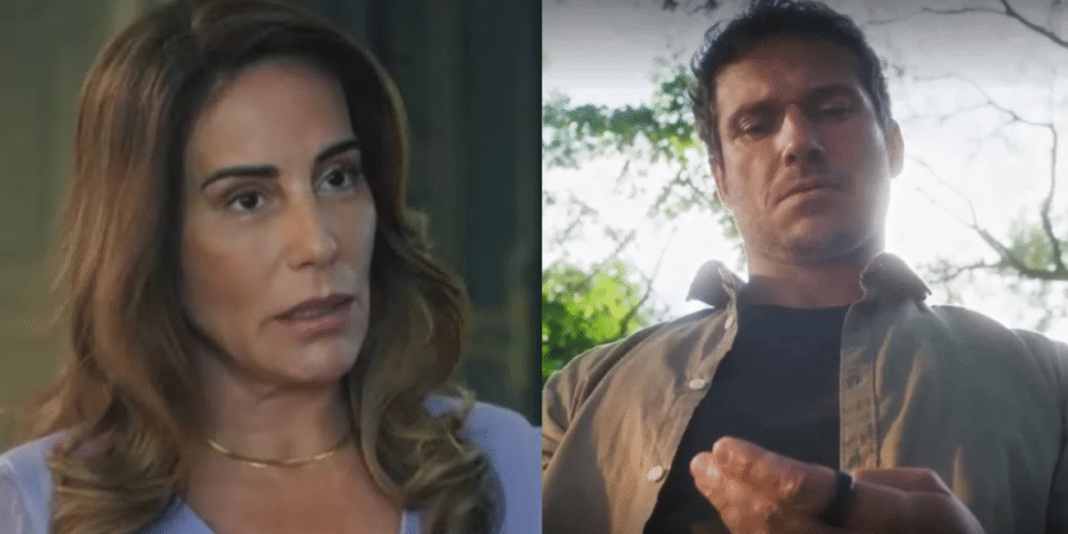 Irene e Vinicius em Terra e Paixão (Foto: Reprodução, Globo)