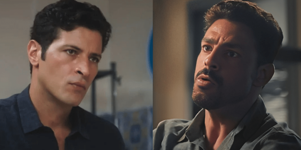 Marino e Caio em Terra e Paixão (Foto: Reprodução, Globo)