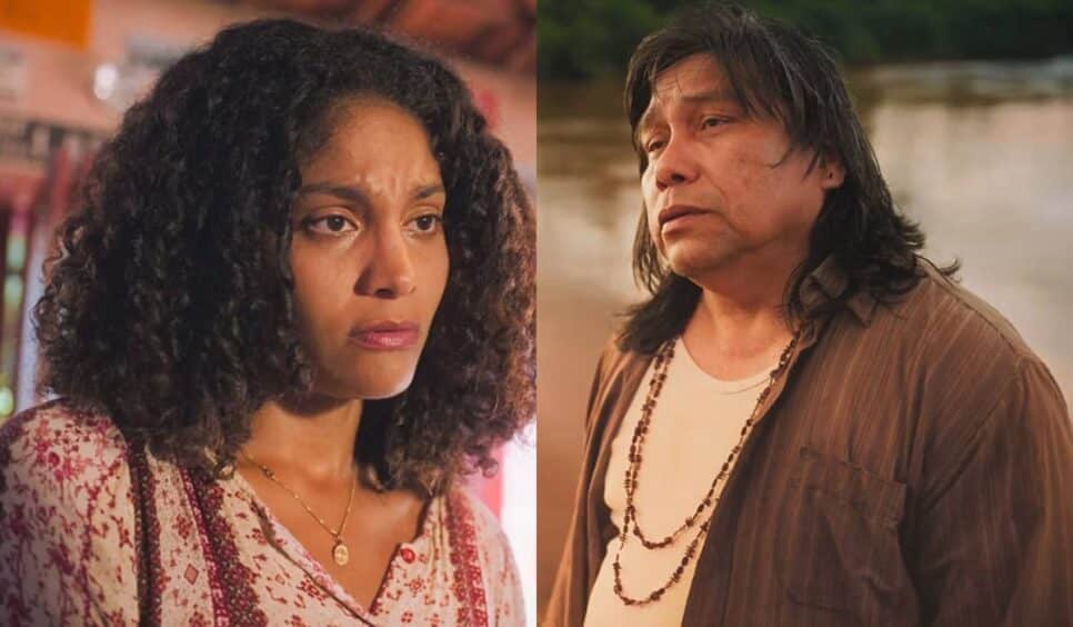 Aline e Jurecê em Terra e Paixão. (Foto: reprodução)