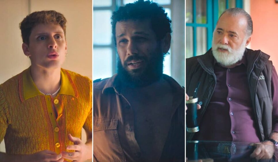 Kelvin, Ramiro e Antônio em Terra e Paixão. (Foto: reprodução)