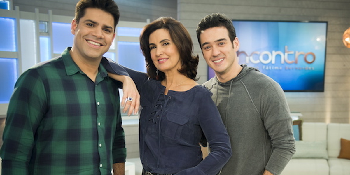 Fátima Bernardes, Lair Rennó e Marcos Veras (Foto: Reprodução, Globo)