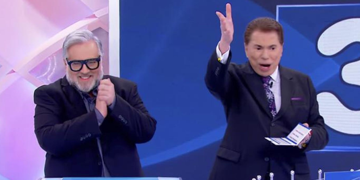 Leão Lobo e Silvio Santos (Foto: Reprodução, SBT)