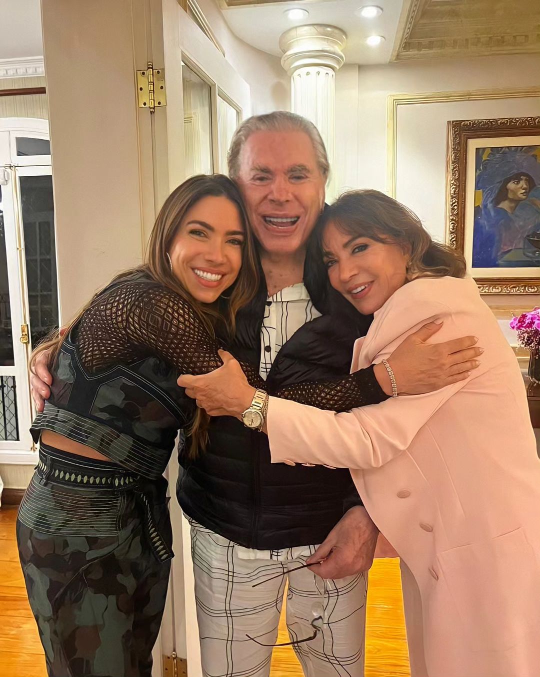 Silvio Santos com família (Foto: reprodução, Instagram)