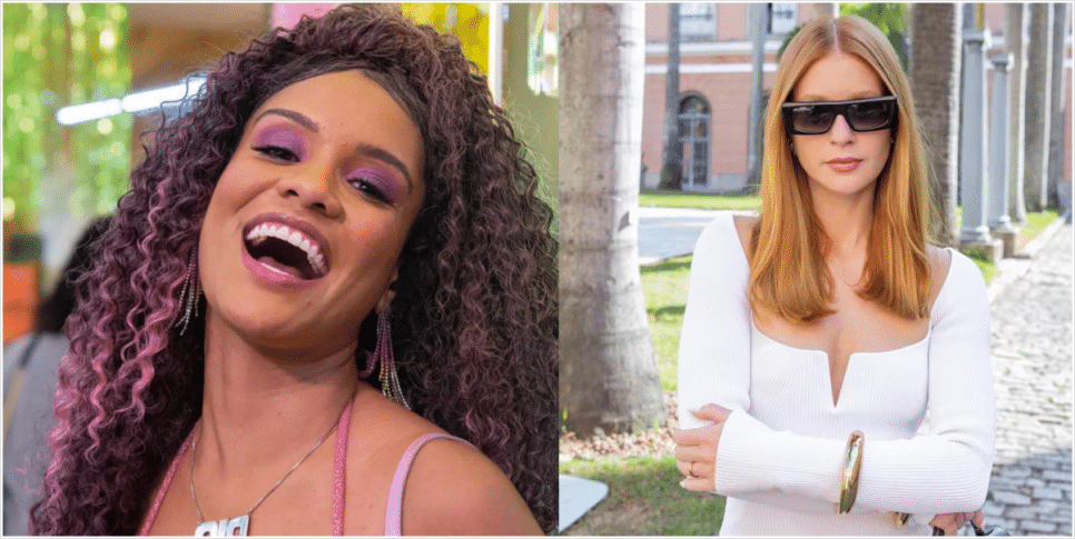 Soraya e Preciosa em Fuzuê (Foto: Reprodução, Montagem, Fatos da TV)