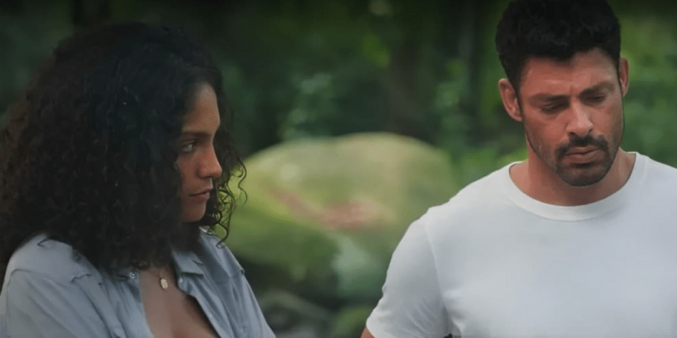 Terra e Paixão: Aline e Caio (Foto: Reprodução, Globo)