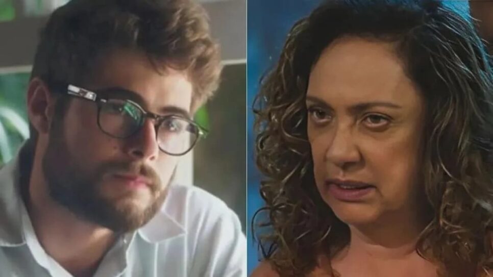Hélio e Agatha em Terra e Paixão. (Foto: reprodução)