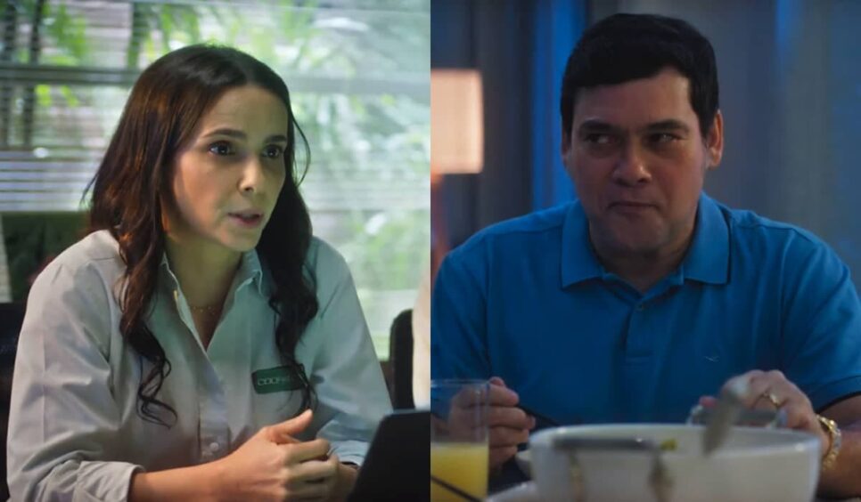 Lucinda e Tadeu em Terra e Paixão. (Foto: reprodução)