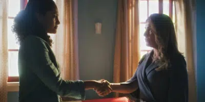 Irene e Aline em Terra e Paixão (Foto: Reprodução, Globo)