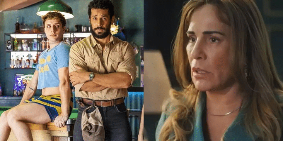 Kelvin, Ramiro e Irene em Terra e Paixão (Foto: Reprodução, Globo)