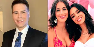 Luiz Bacci, Bruna Biancardi e sua irmã (Foto: Reprodução, Record, Instagram)