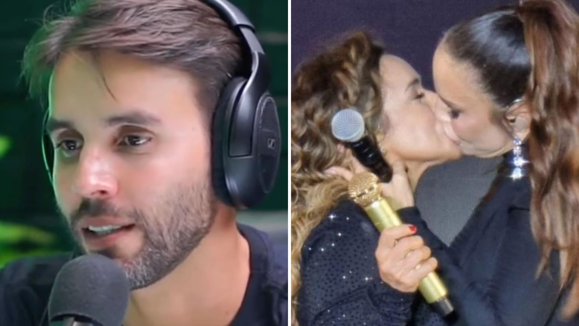 Marido de Ivete Sangalo quebra o silêncio sobre beijo das cantoras (Foto: Reprodução, Montagem, Fatos da TV)