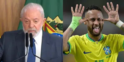 Presidente Lula e Jogador Neymar (Foto: Reprodução, CNN)
