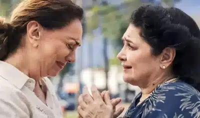 Agatha e Angelina em Terra e Paixão. (Foto: Reprodução, Globo)
