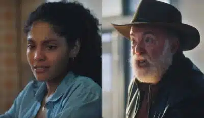 Aline e Antônio em Terra e Paixão. (Foto: reprodução, Globo)
