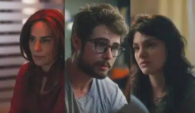 Irene, Hélio e Petra em Terra e Paixão. (Foto: reprodução, Globo)