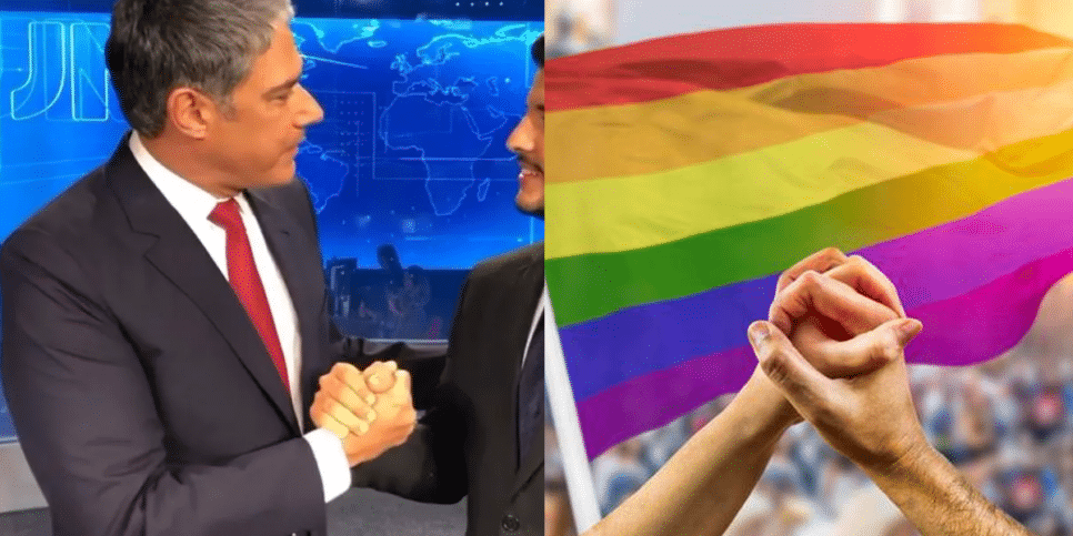 Jornalista gay (Foto: Reprodução, Montagem - Fatos da TV)