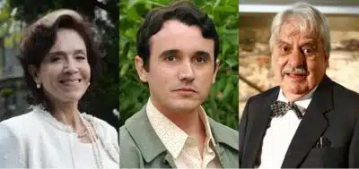 Yoná Magalhães, Caio Junqueira e Hugo Carvana. (Foto: reprodução, Globo)