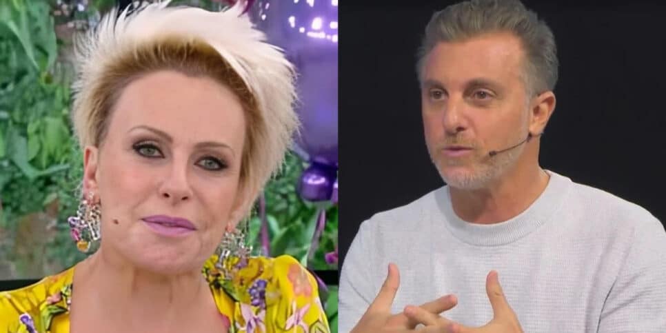 Ana Maria Braga e Luciano Huck (Foto: Reprodução - Globo)