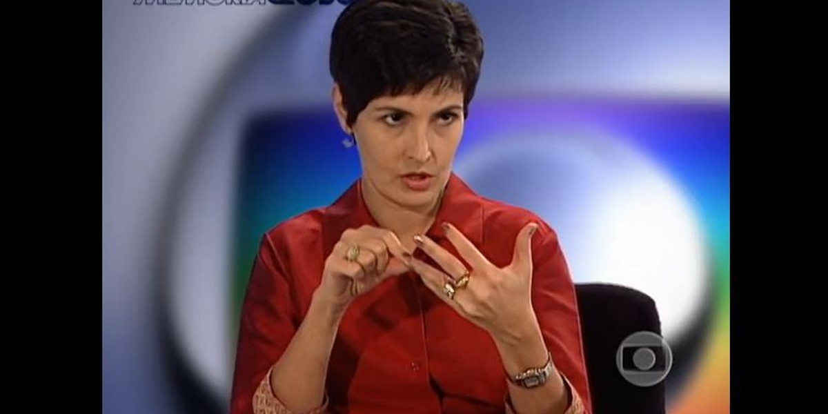Fátima Bernardes com cabelo curto (Foto: Acervo Globo)