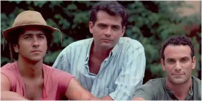 Marcos Palmeira, Tarcísio Filho e Marco Ricca em Renascer (Foto: reprodução, Globo)