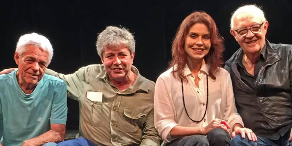 Tião d'Ávila, João Carlos Barroso, Françoise Forton e Ney Latorraca (Foto: Reprodução - Globo)