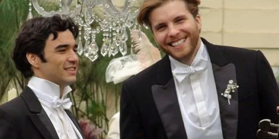 Caio Blat e Thiago Fragoso em Lado a Lado (Foto: Reprodução - Globo)