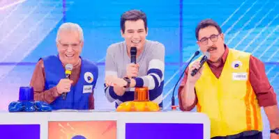 Carlos Alberto de Nóbrega e Ratinho no Passa ou Repassa (Foto- Beatriz Nadler: SBT)